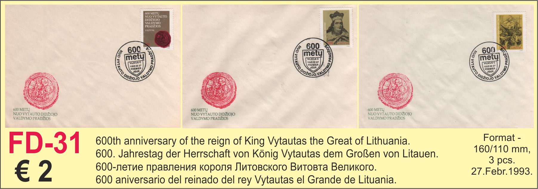 FDC King Vytautas Lithuania